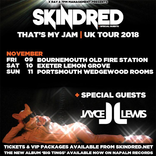Jayce Lewis, Skindred, UK Tour, .